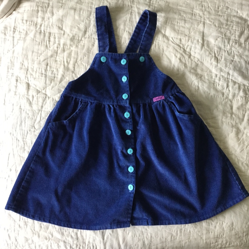 Vintage Osh Kosh Corduroy Jumper Pinafore Dress 6